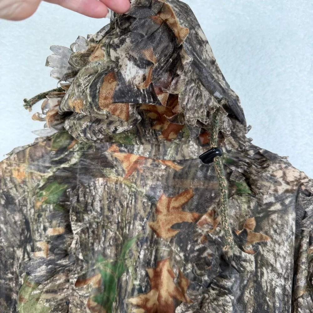 Underbrush Ghillie Jacket Mens L/XL Camo Mossy Oak Break Up 3D Leafy Mesh
